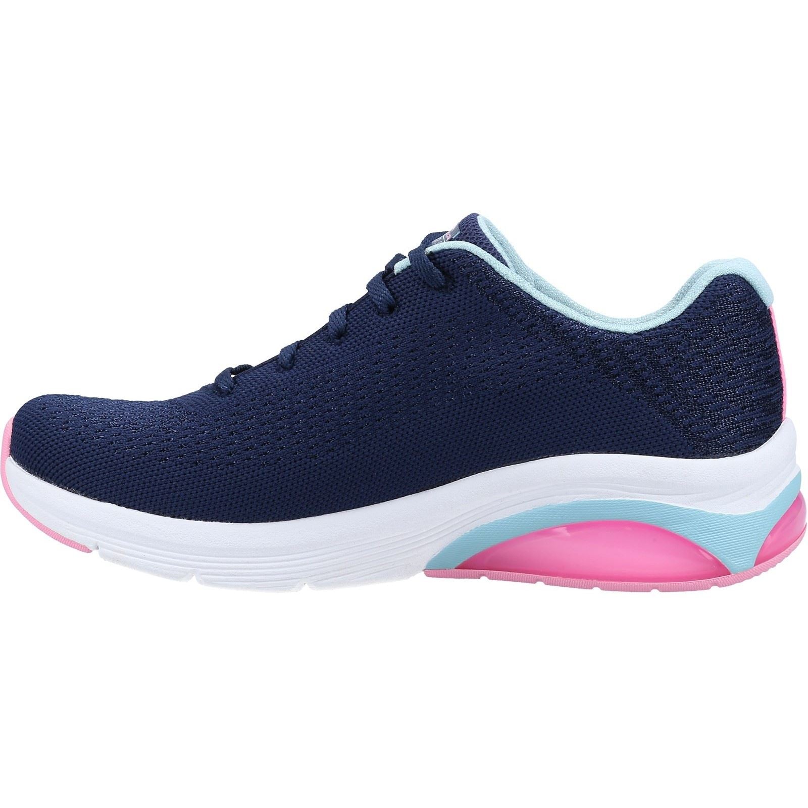 Skechers Skech-Air Extreme 2.0 Synthetik Damen Sneaker In Marineblau/Hellblau