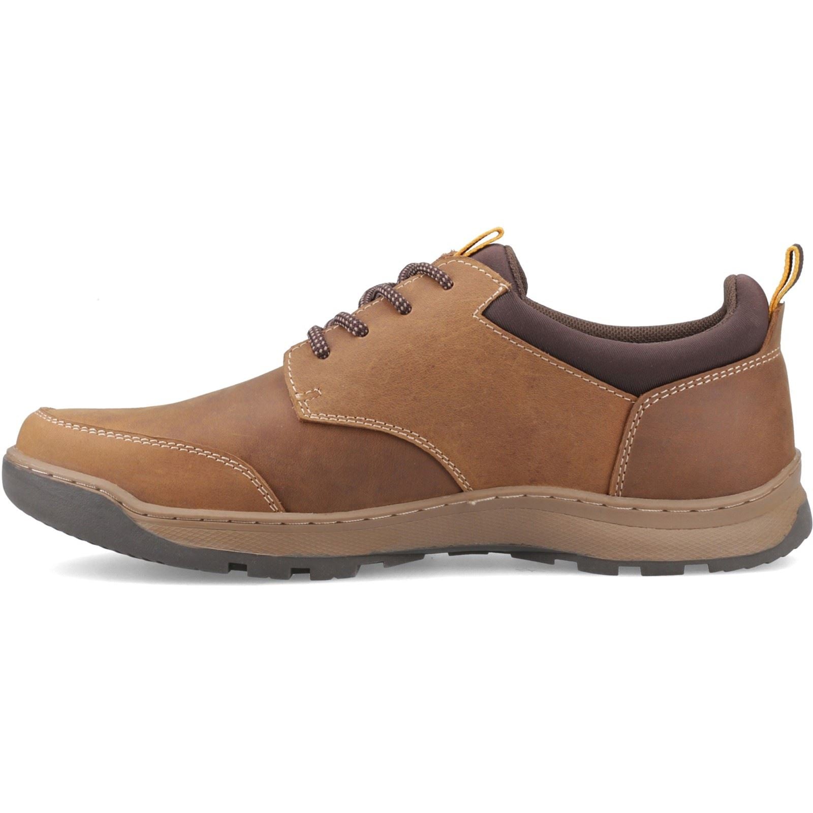 Hush Puppies THOM LACE UP Leder Herren Tan Schnürschuhe