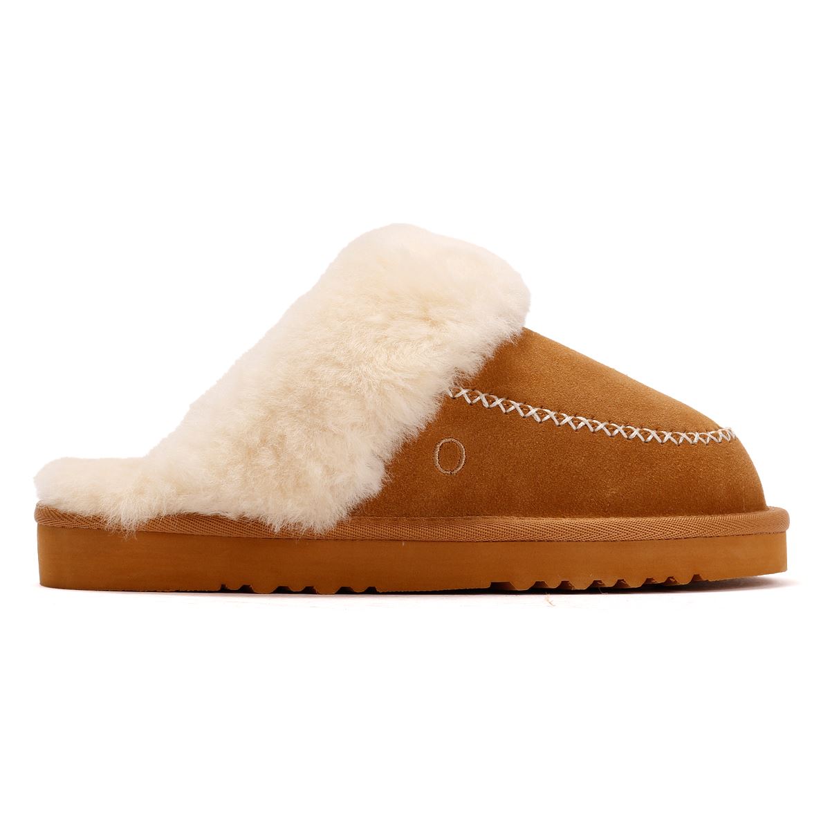 Osprey London The Celeste Wildleder Damen Braune Hausschuhe
