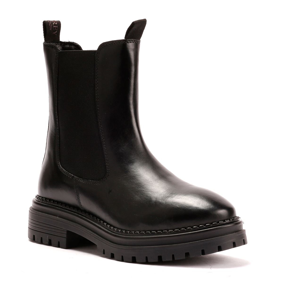 Osprey London The Hampton Chelsea Leder Damen Schwarze Stiefel