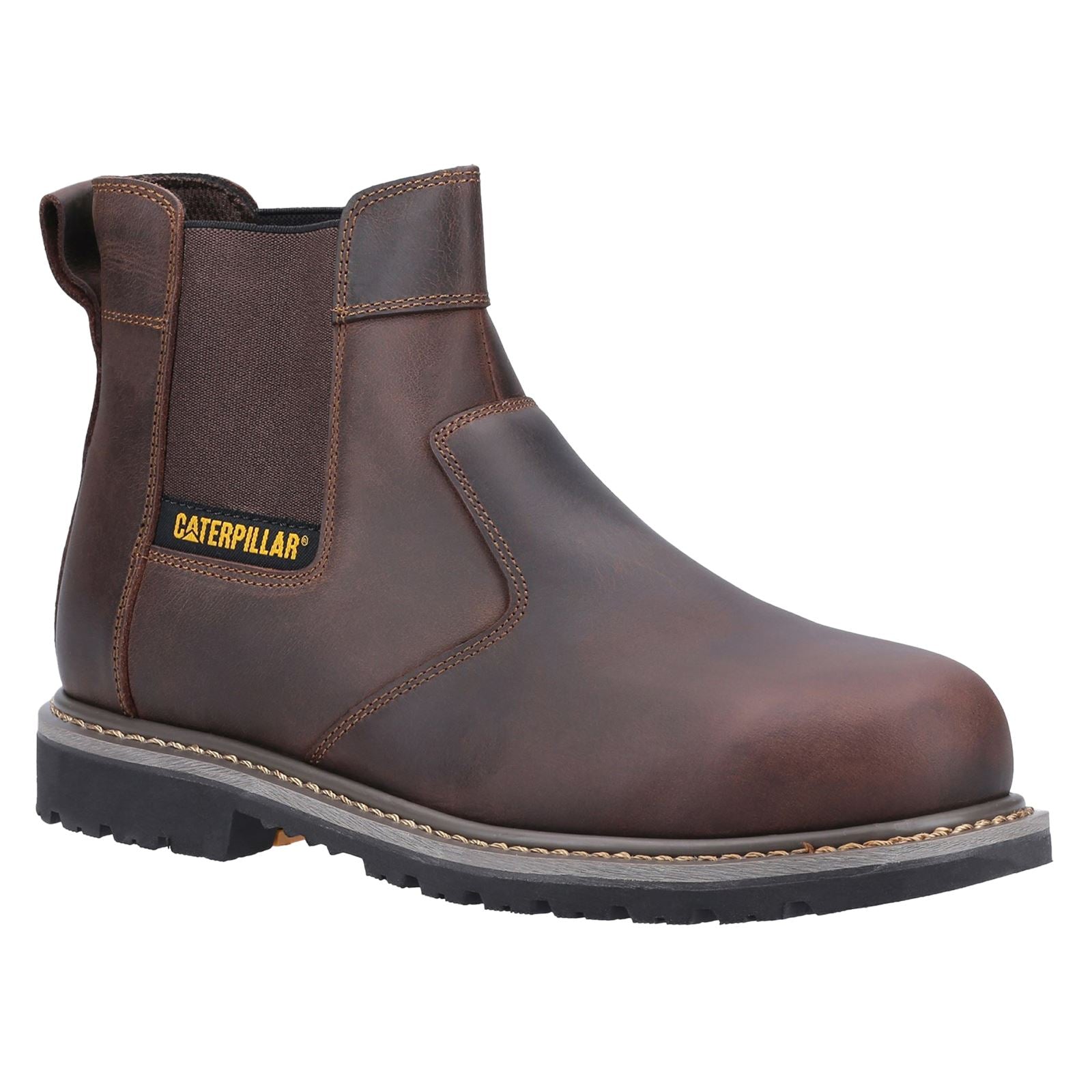 Caterpillar Powerplant Händler Nubuck Braun Sicherheitsschuhe