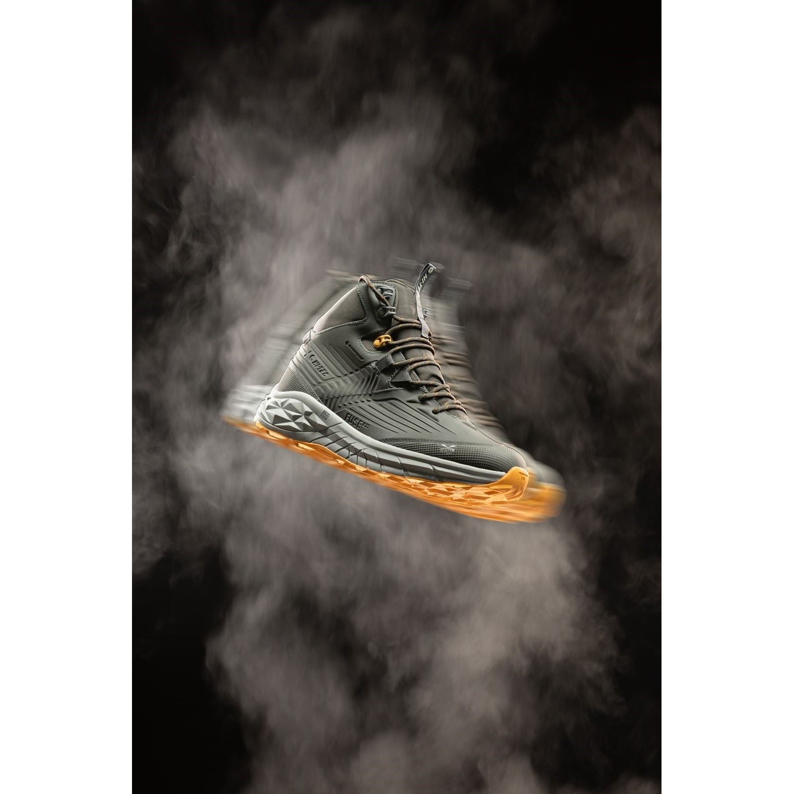 Hi-Tec Fuse Trek Mid Herren Wanderstiefel Aus Polyester In Schokoladenbraun/ Timberwolf