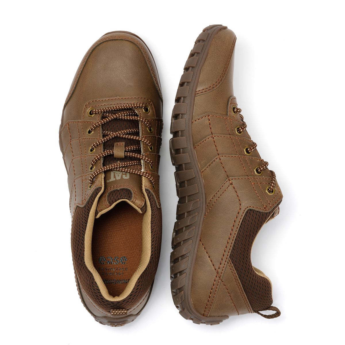Caterpillar Instruct Wildleder Herren Schnürschuhe In Beige