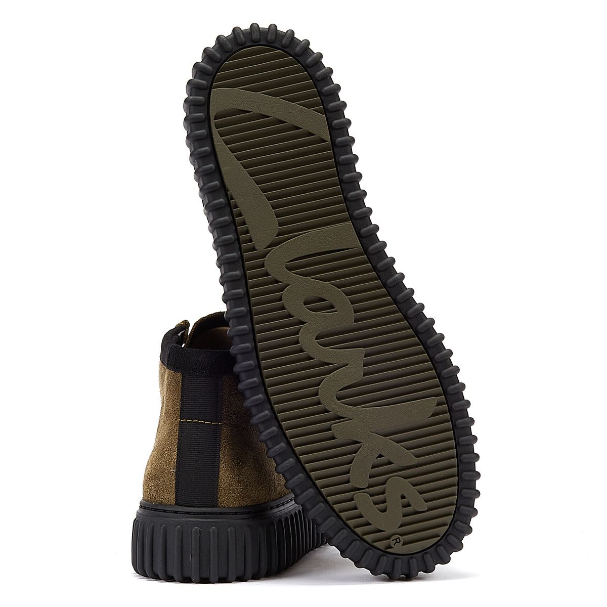 Clarks Main Torhill Hi Wildlederstiefel Für Herren In Olivgrün