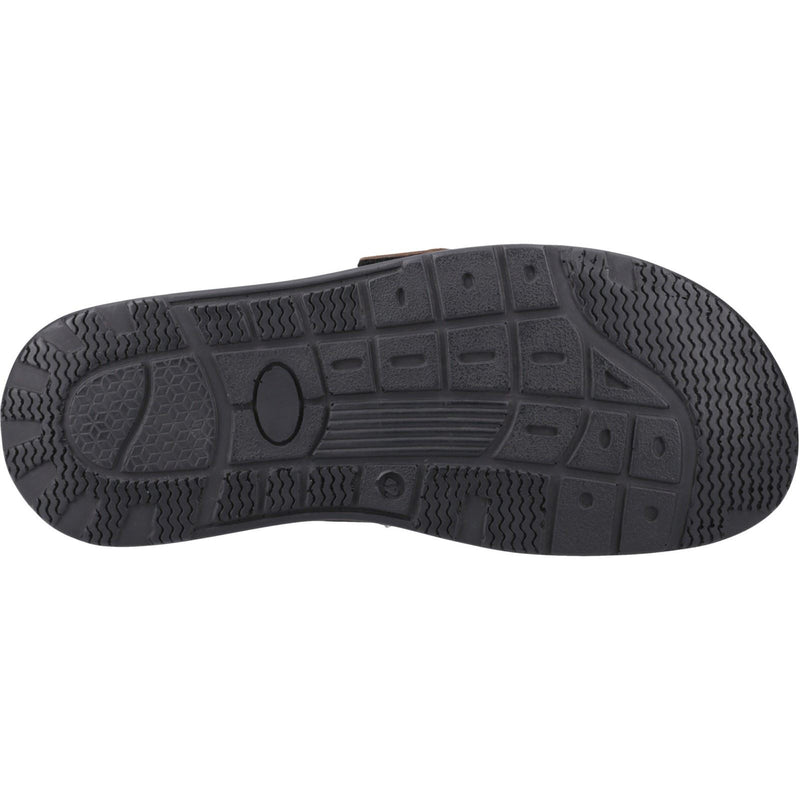 Hush Puppies Edward Herren Pantoletten Aus Braunem Leder