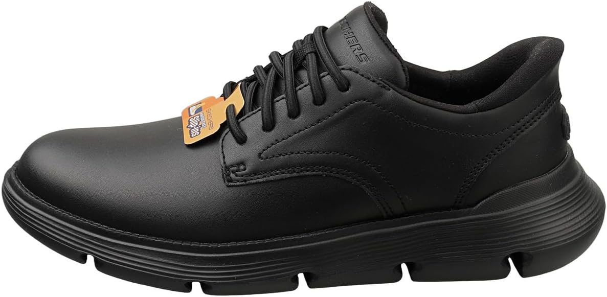 Skechers Garza Duran Herren Schwarz Leder Sneaker