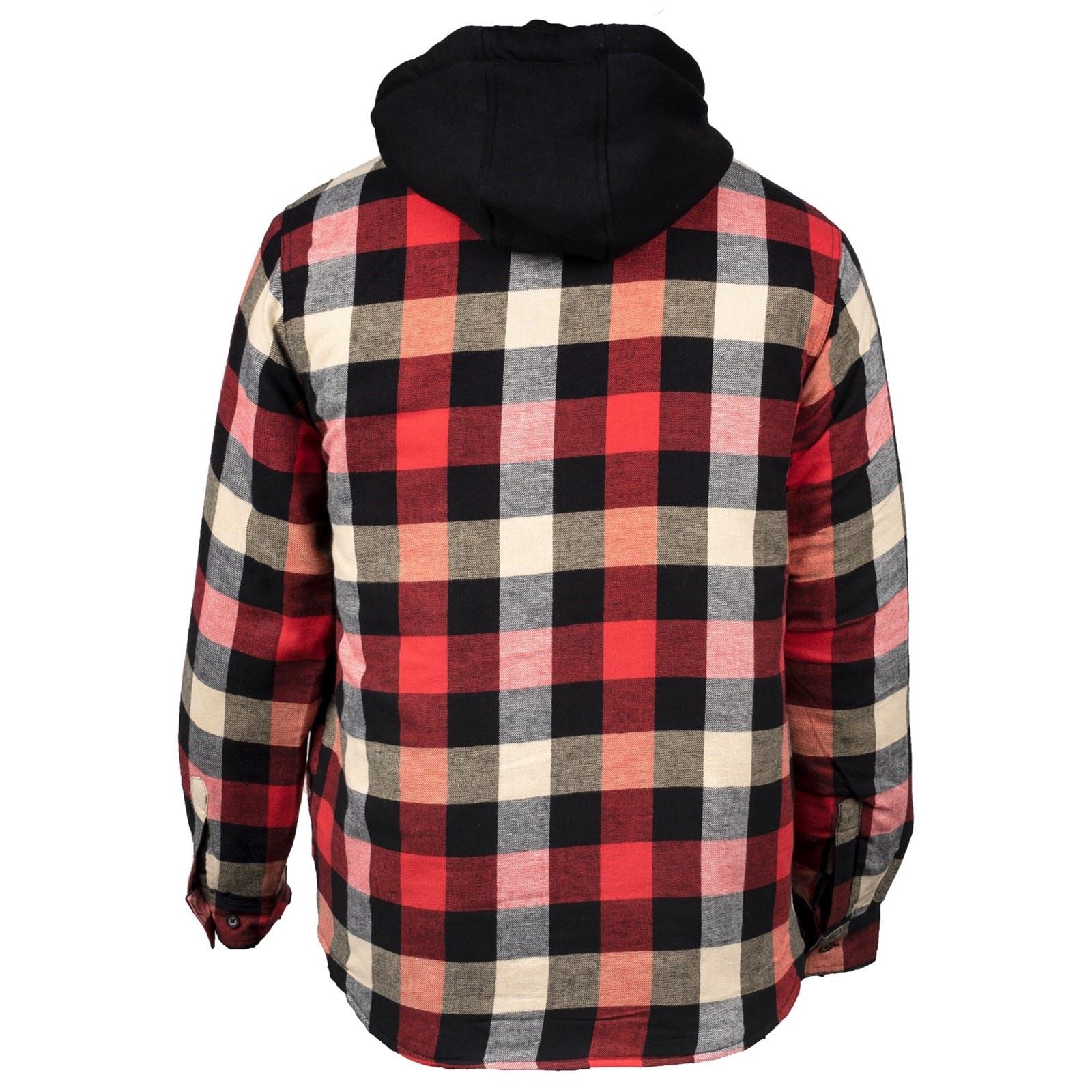Hard Yakka Quilted Flannel Shacket Herren Rotes Hemdjacke