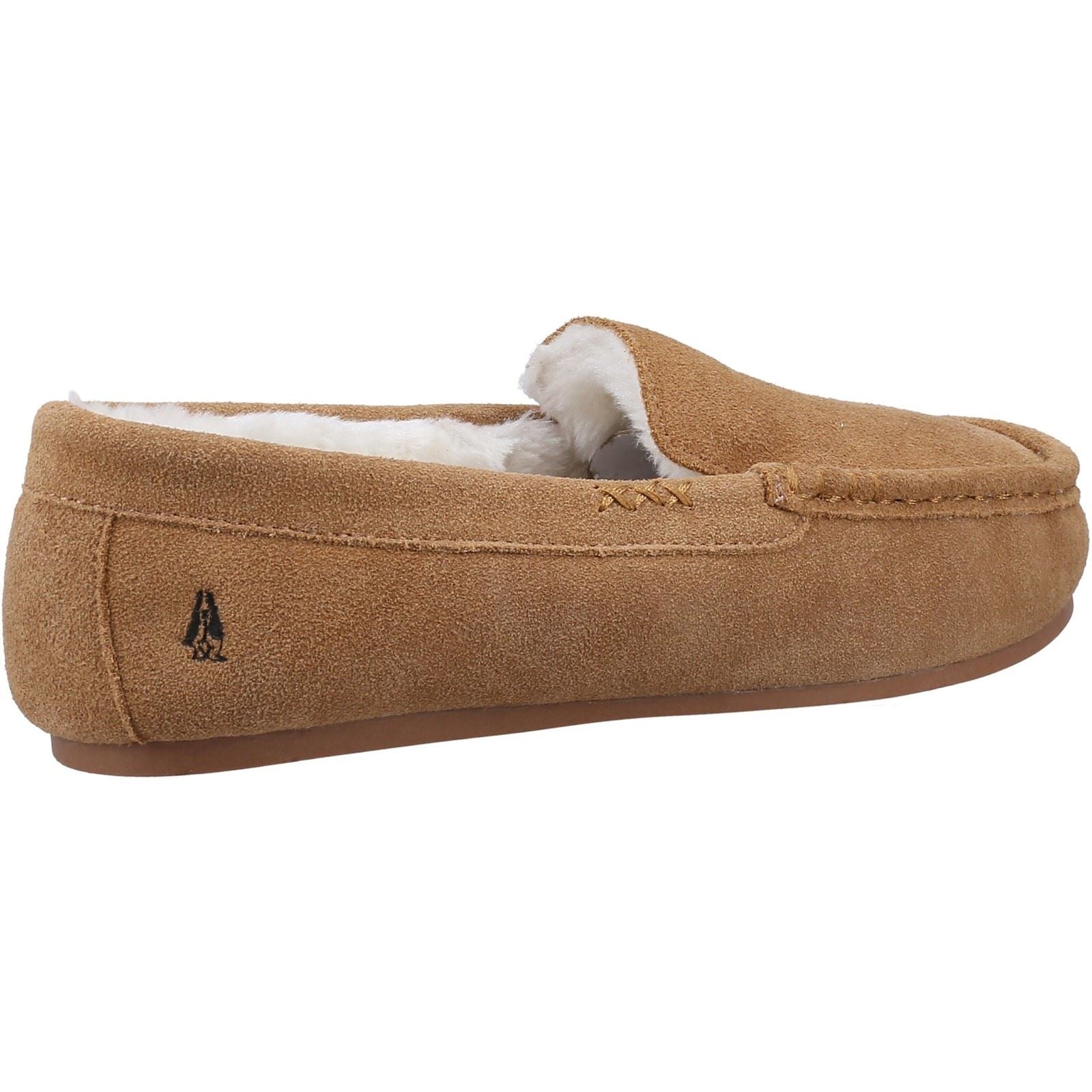 Hush Puppies Annie Mocassin Wildleder Damen Hausschuhe In Braun