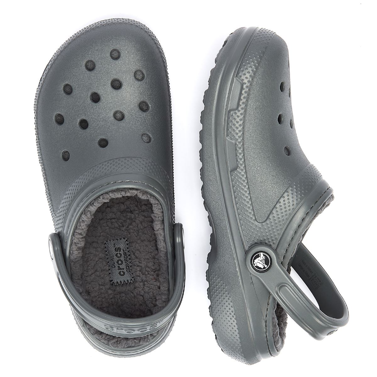Crocs Klassische Gefütterte Graue Clogs