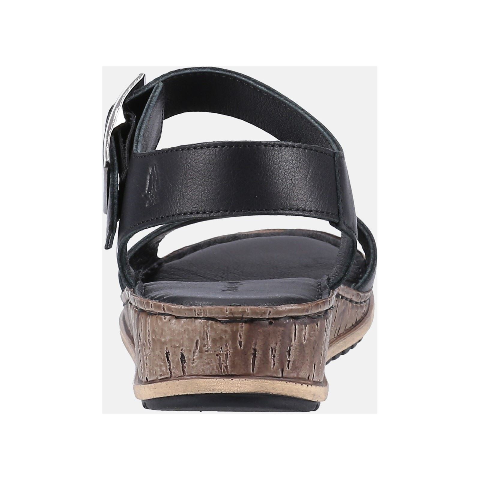 Hush Puppies Ellie Damen Sandalen Aus Schwarzem Leder