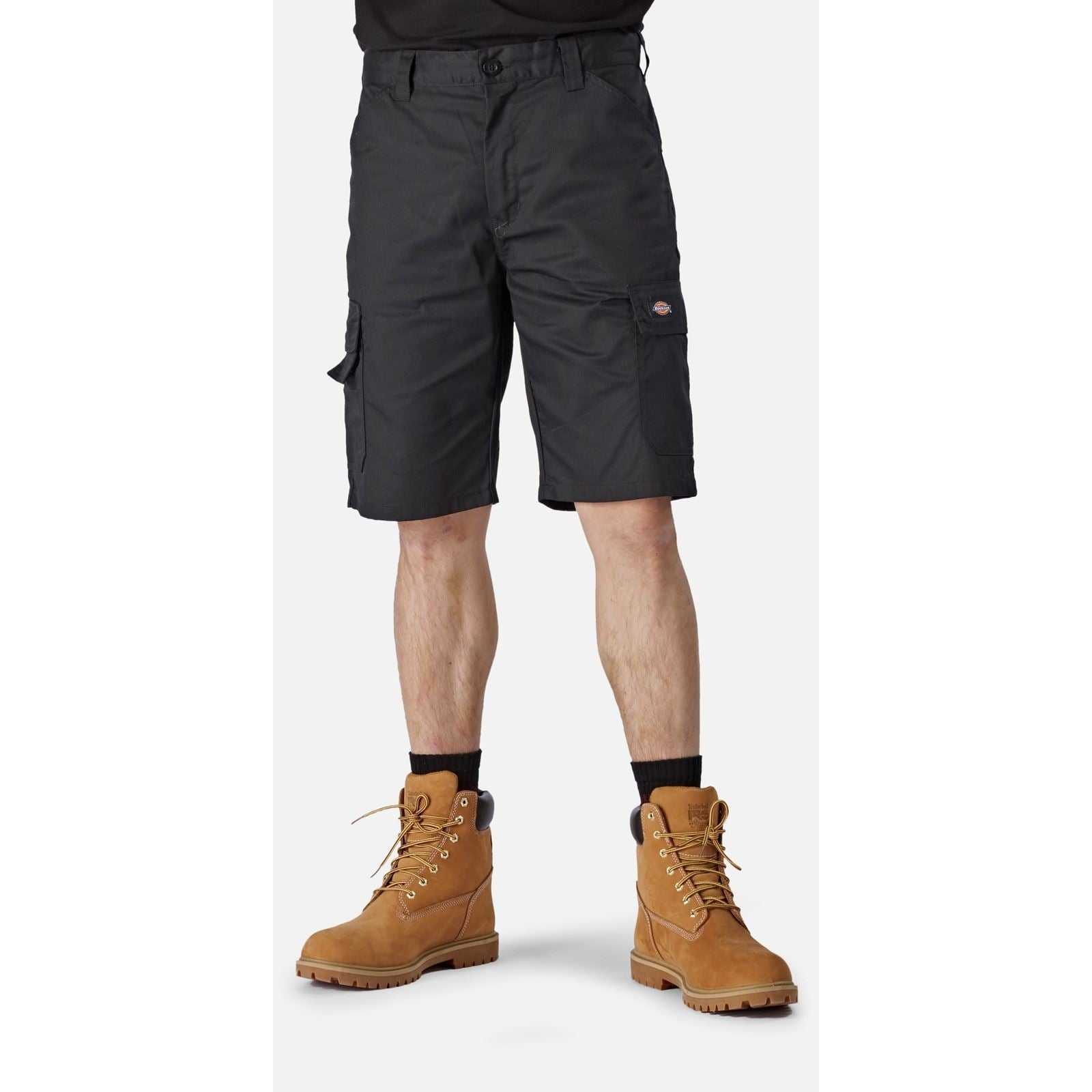 Dickies Everyday Polyester Herren Schwarze Knielange Shorts