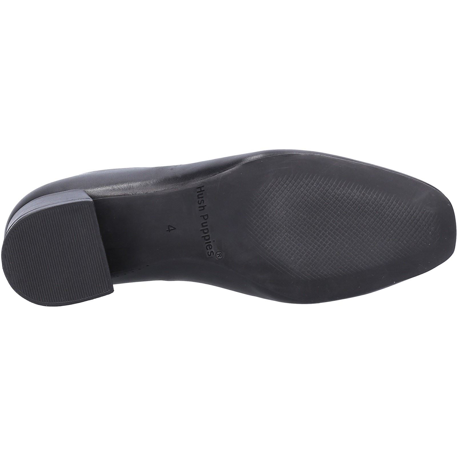Hush Puppies Alina Court Shoe Leder Damen Schwarze Absätze