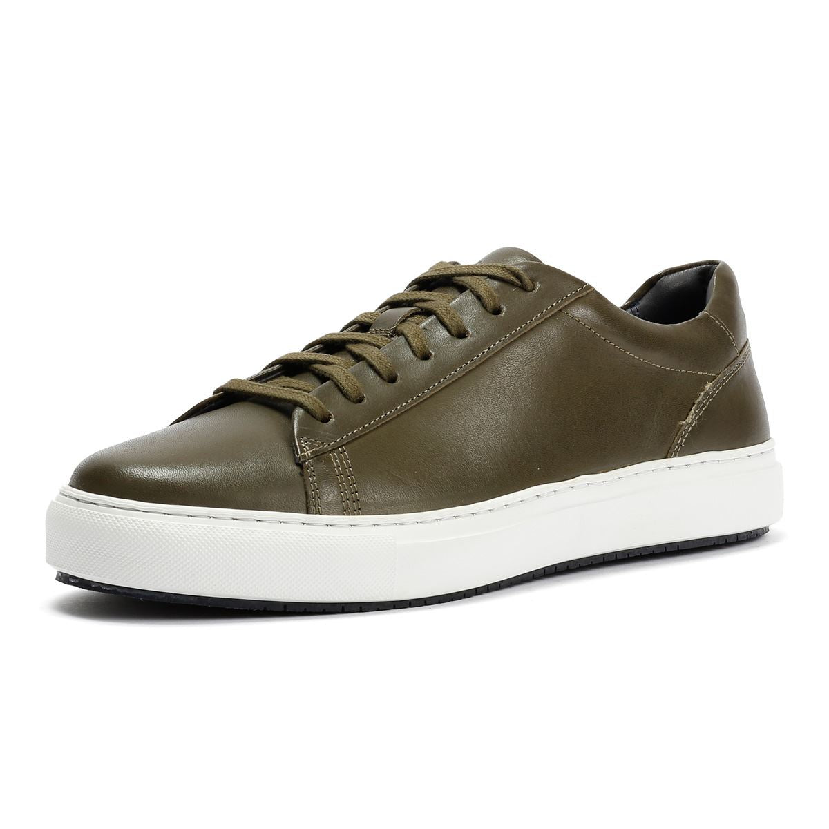 Ben Sherman Ace Cupsole Leder Herren Grüne Sneakers