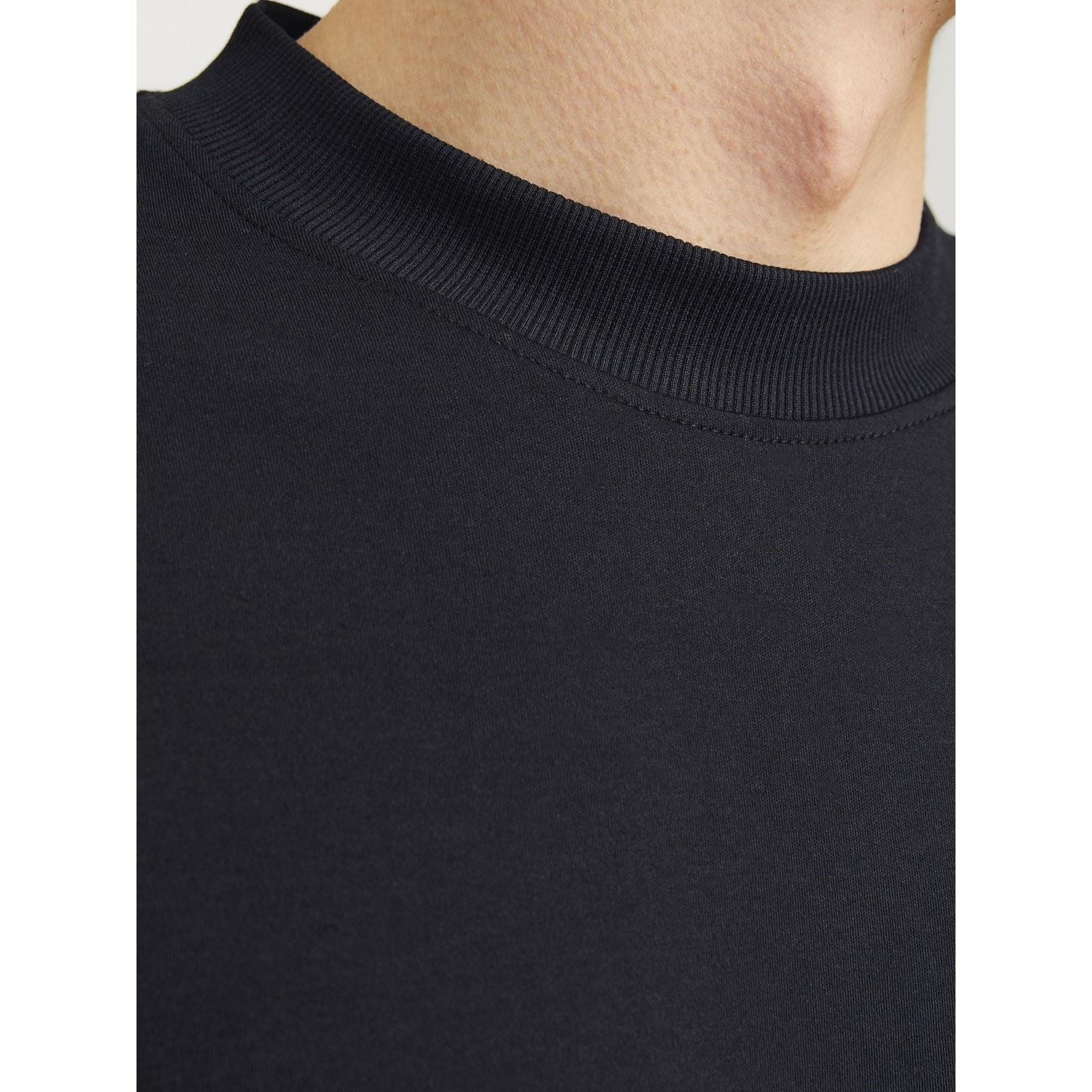 Jack & Jones Chad Branding Baumwoll-Männer Schwarze Farbe Kurzarm T-Shirts