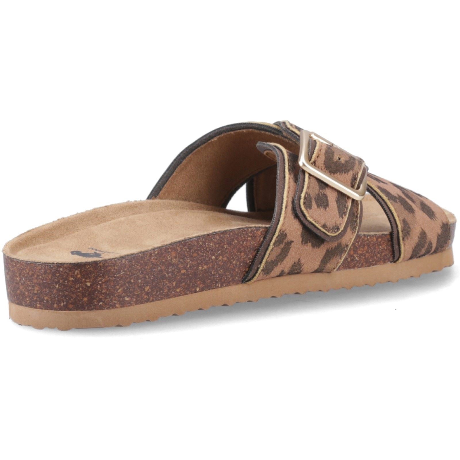 Rocket Dog Annie Tigg Leopard Textil Frauen Sandalen In Tan