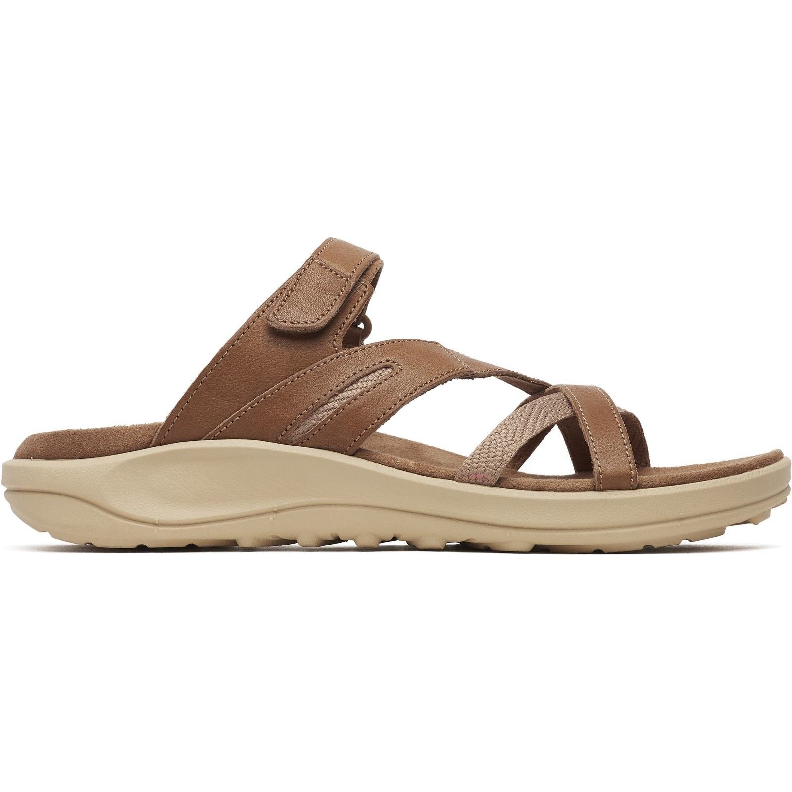 Merrell District 4 Leder Damen Mocha Sandalen
