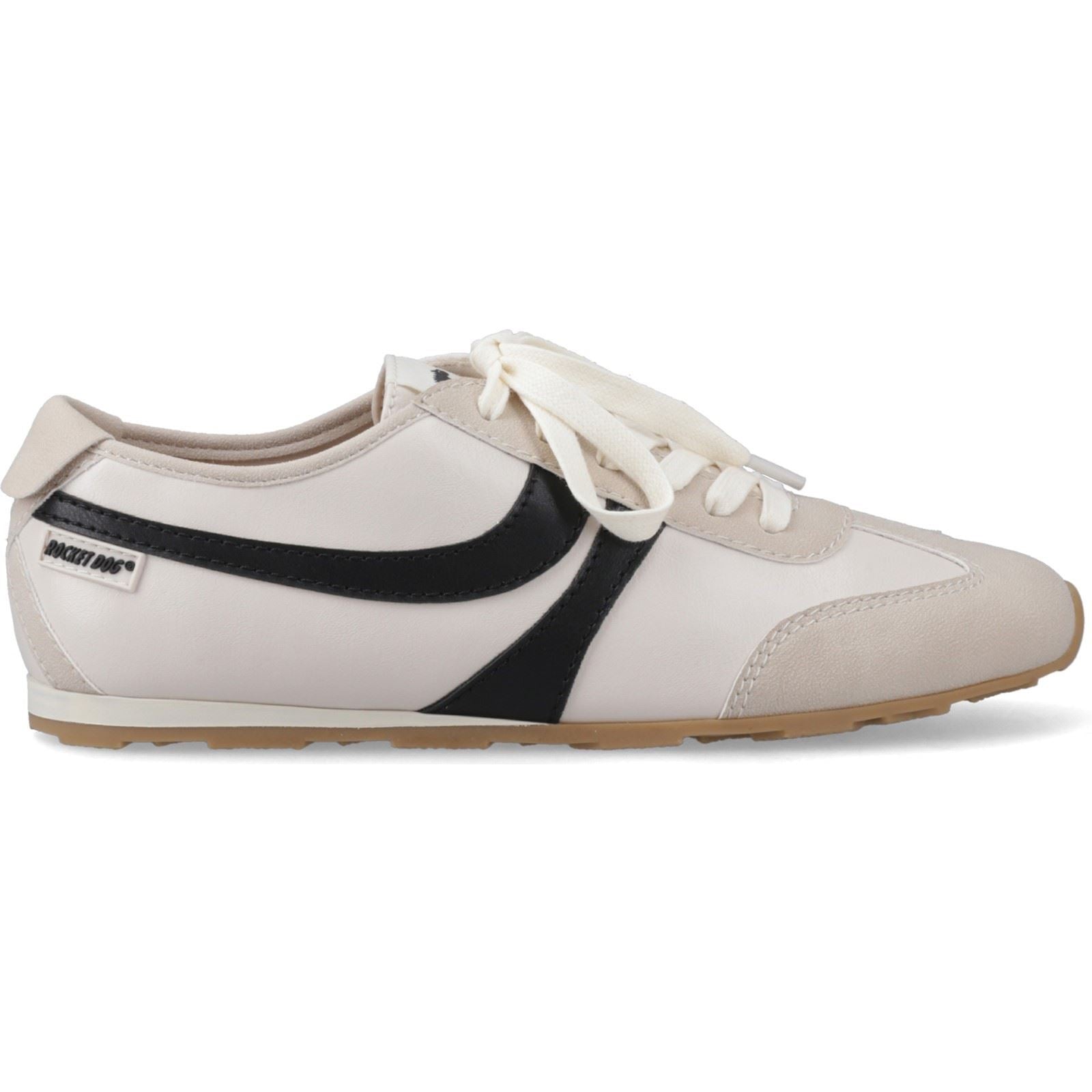 Rocket Dog Destin PU Combo Polyurethan Damen Sneaker Gebrochen Weiß/Schwarz