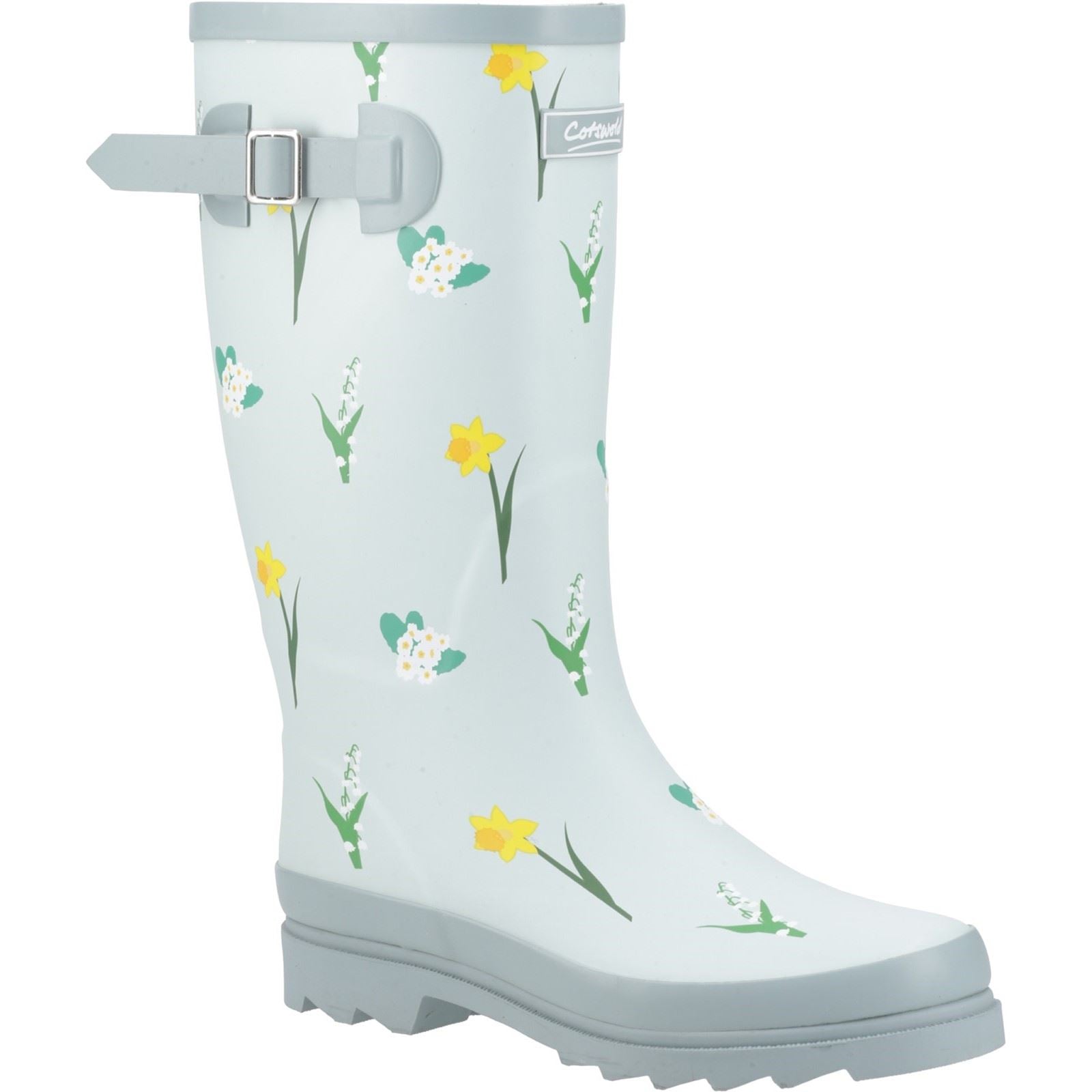 Cotswold Wildflower Tall Gummistiefel Für Damen In Mint