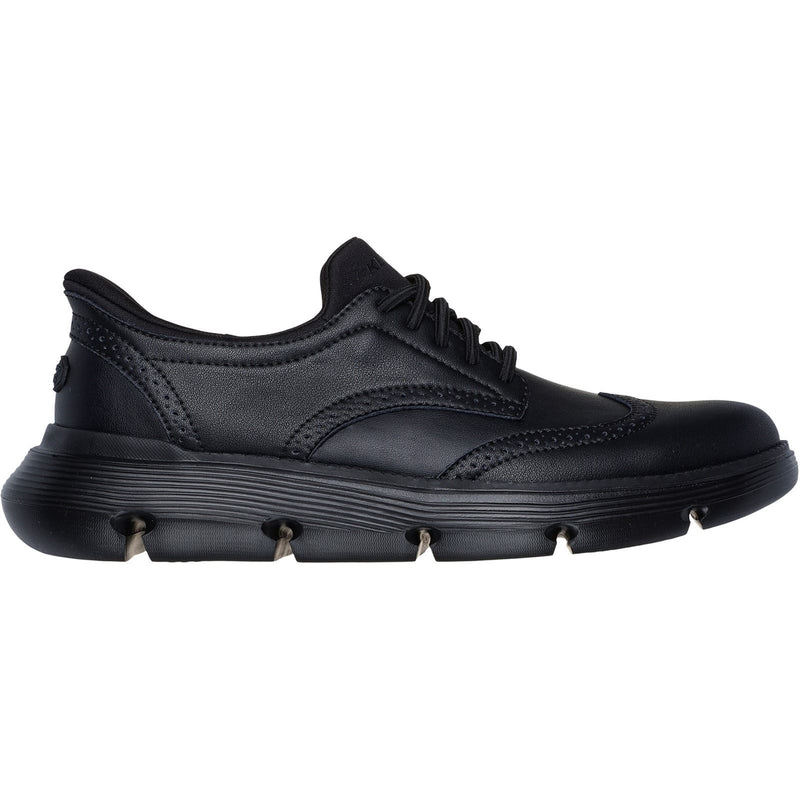 Skechers Garza Sully Schwarze Farbe Herren Schnürschuhe Aus Leder