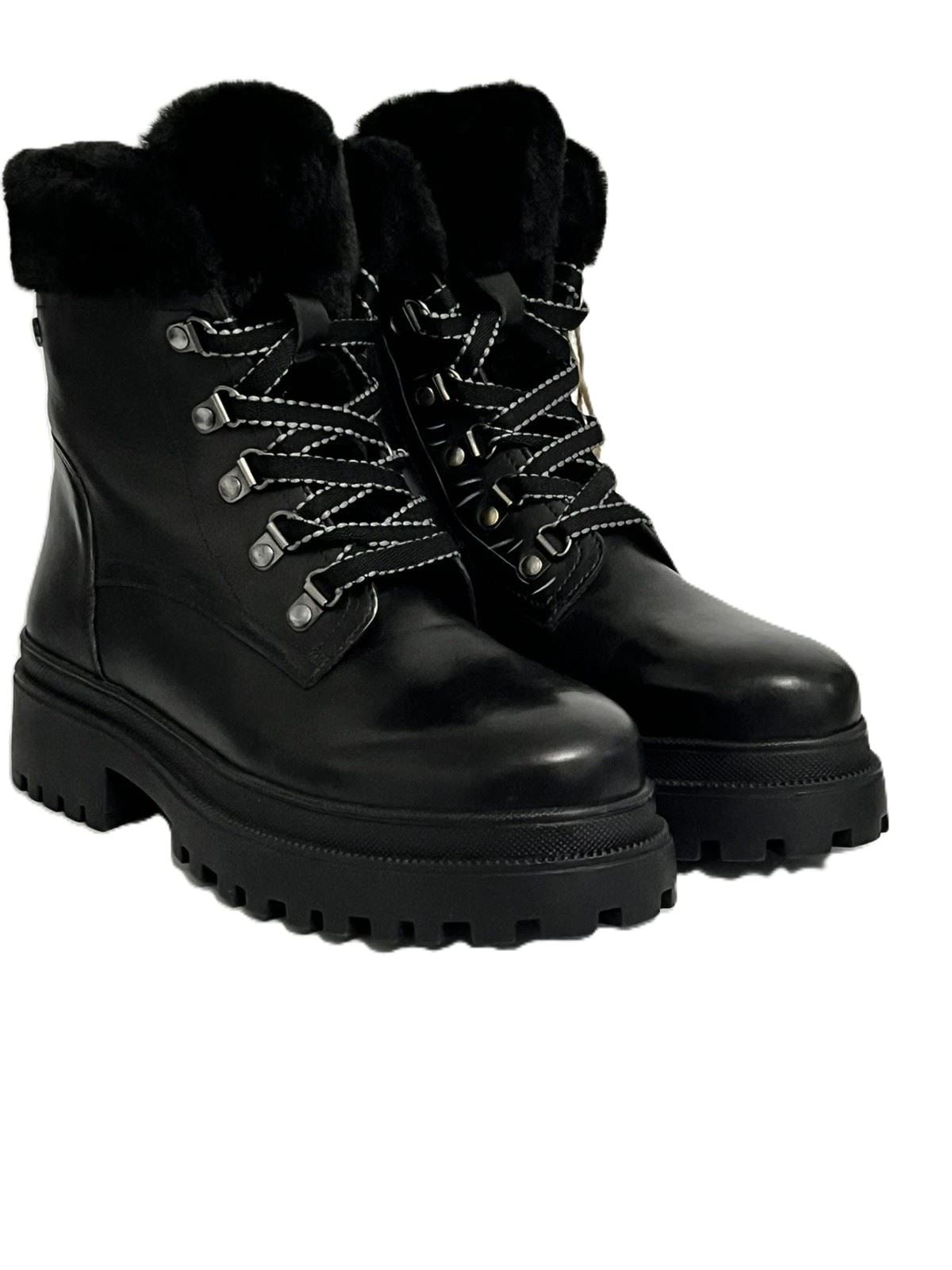 Osprey London The Budapest Leder Damen Schwarze Stiefel