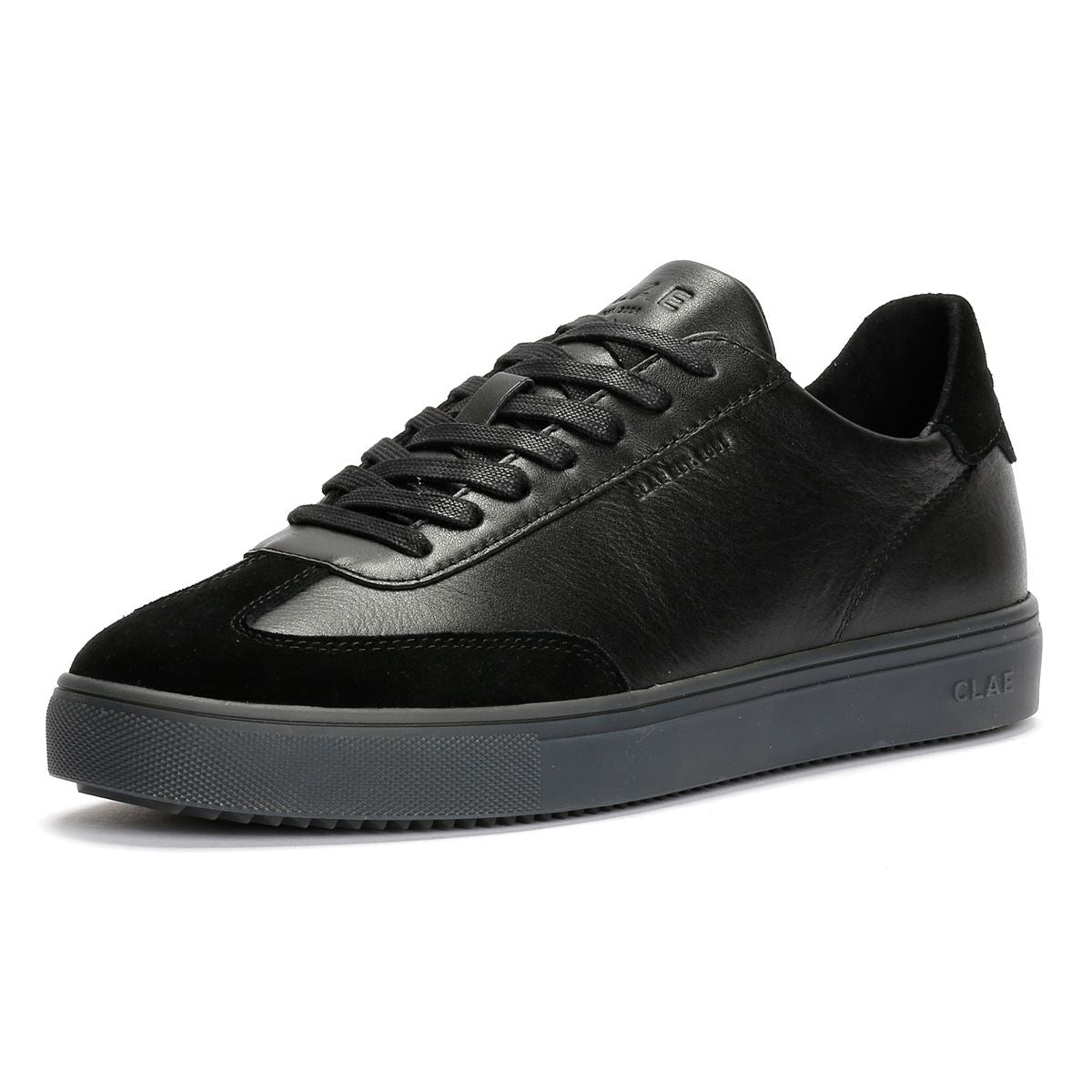 Clae Deane Herren Schwarz Leder Sneakers
