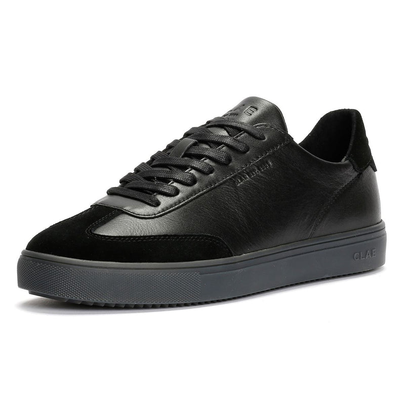 Clae Deane Herren Schwarz Leder Sneakers