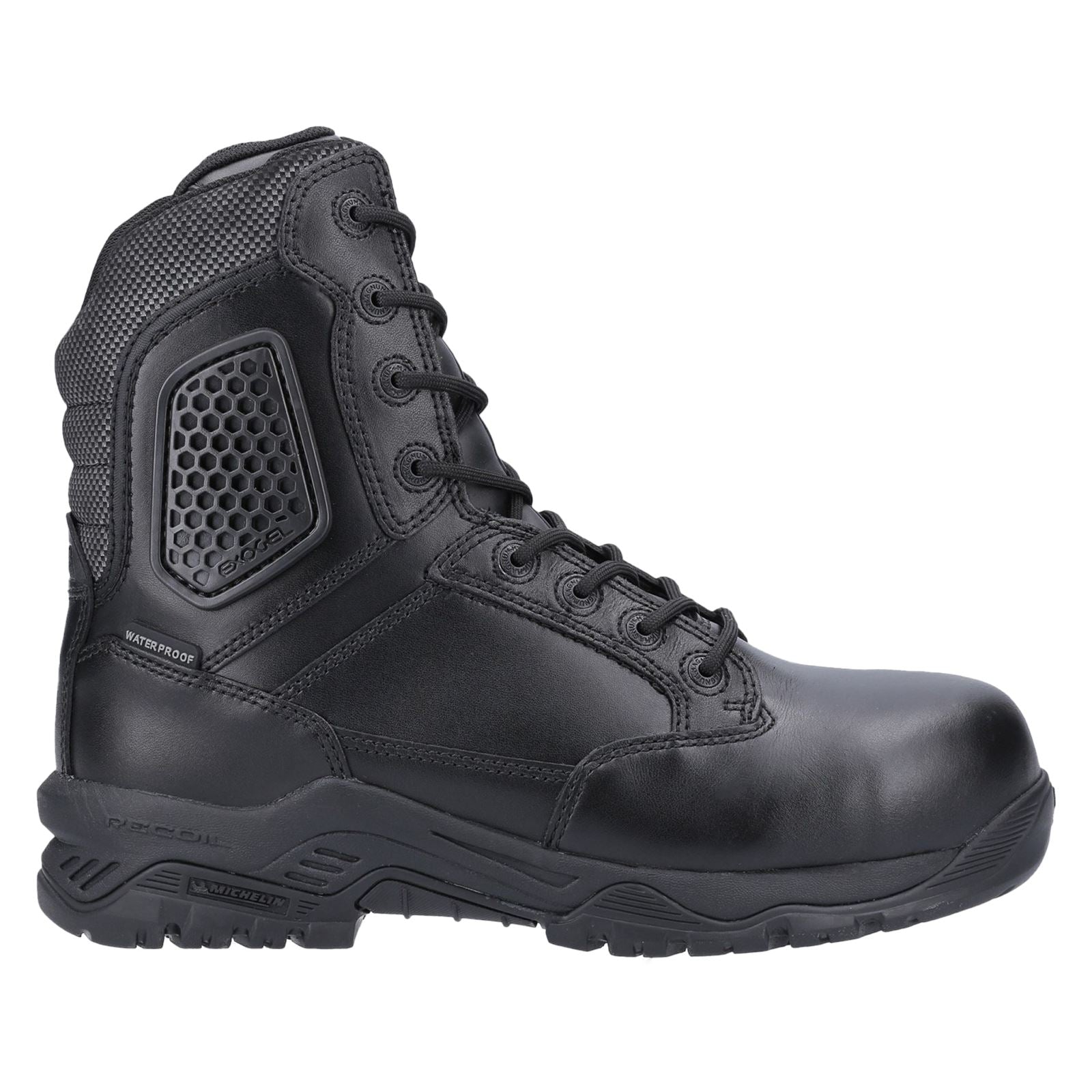 Magnum Strike Force Acht Komma Null Leder Schwarze Sicherheitsstiefel