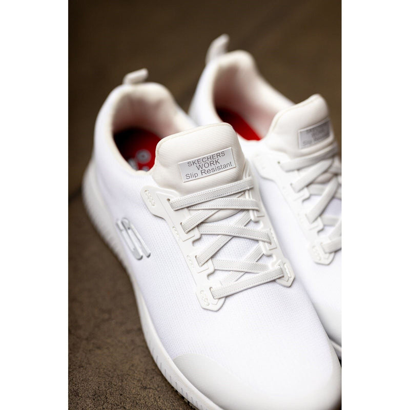 Skechers Workwear Squad SR Myton Textil Herren Weiße Sicherheitssneaker