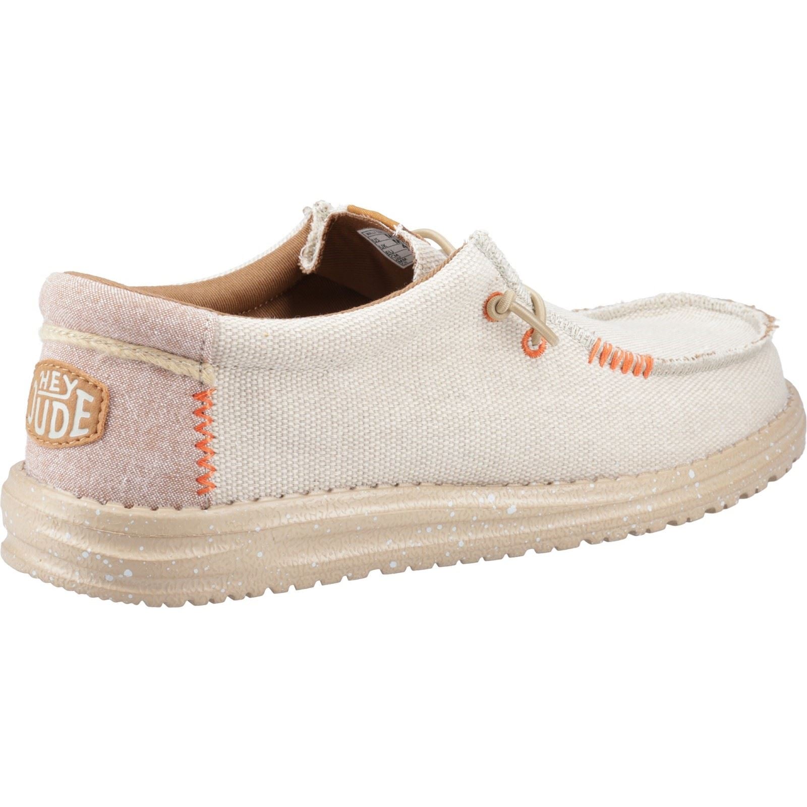 HEYDUDE Wally Coastline Stoff Herren Silber Bootsschuhe