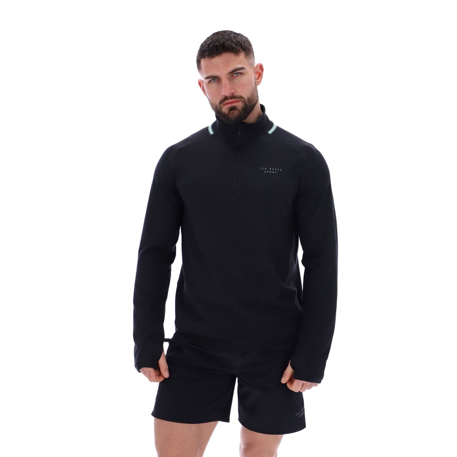 Ted Baker RORY TBMTTA256 Polyester Herren Schwarze Farbe Sport-T-Shirts