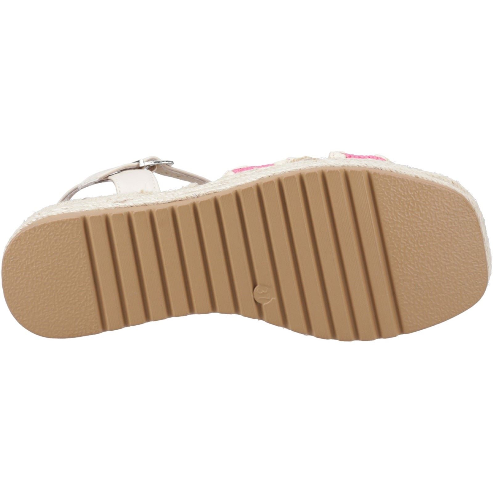 Hush Puppies Jemma Espadrille Damen Sandalen Aus Polyurethan In Fuchsia