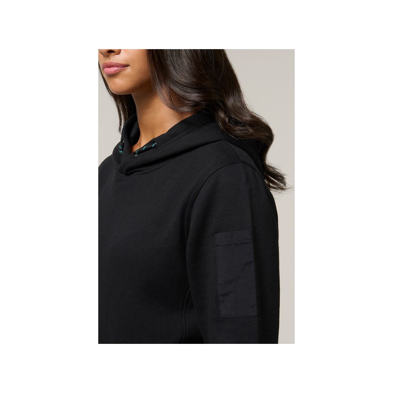Hard Yakka Gladiator Baumwolle Damen Schwarz Kapuzenpullover