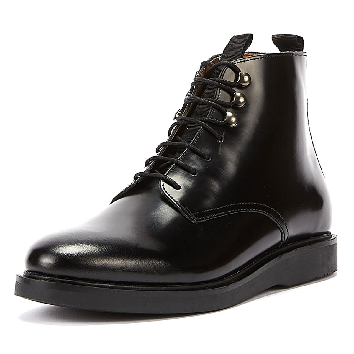 H By Hudson Battle Hi Shine Herrenstiefel Schwarz