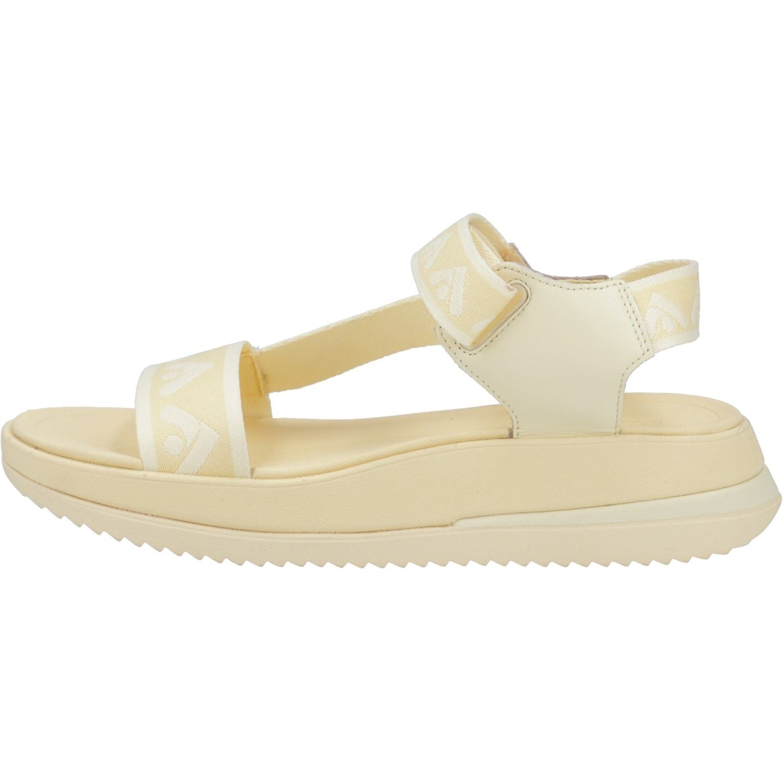 Fitflop Surff Back Strap Polyester/Leder Damen Mellow Yellow Weite Sandalen