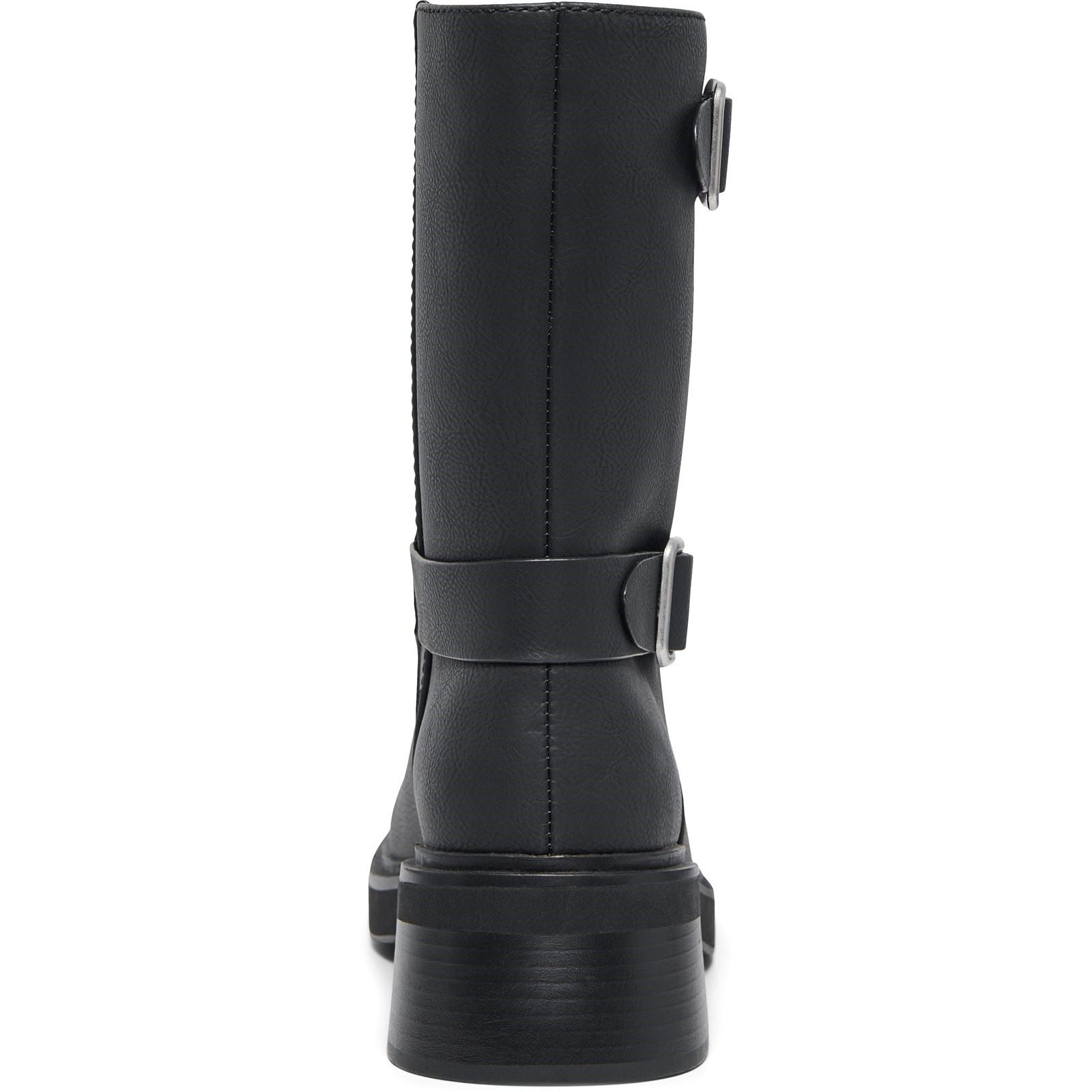 ONLY BUTTER-2 Polyurethan Damen Schwarze Farbe Stiefeletten Mit Absatz Bis Zur Wade
