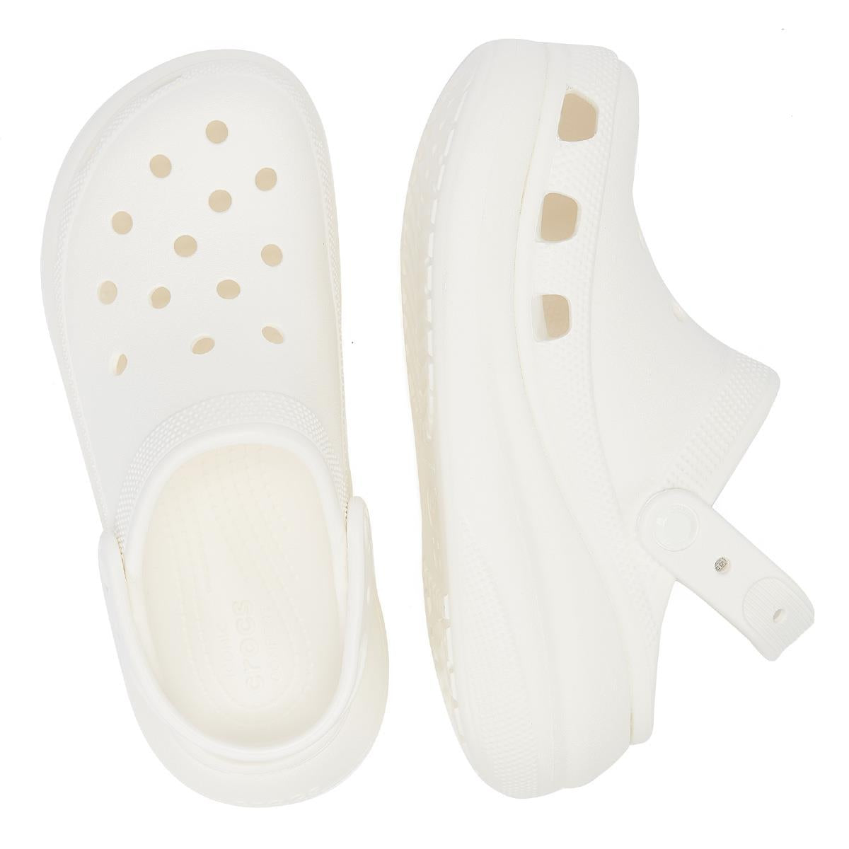 Crocs Classic Crush Clog Damen Weiß Sandale