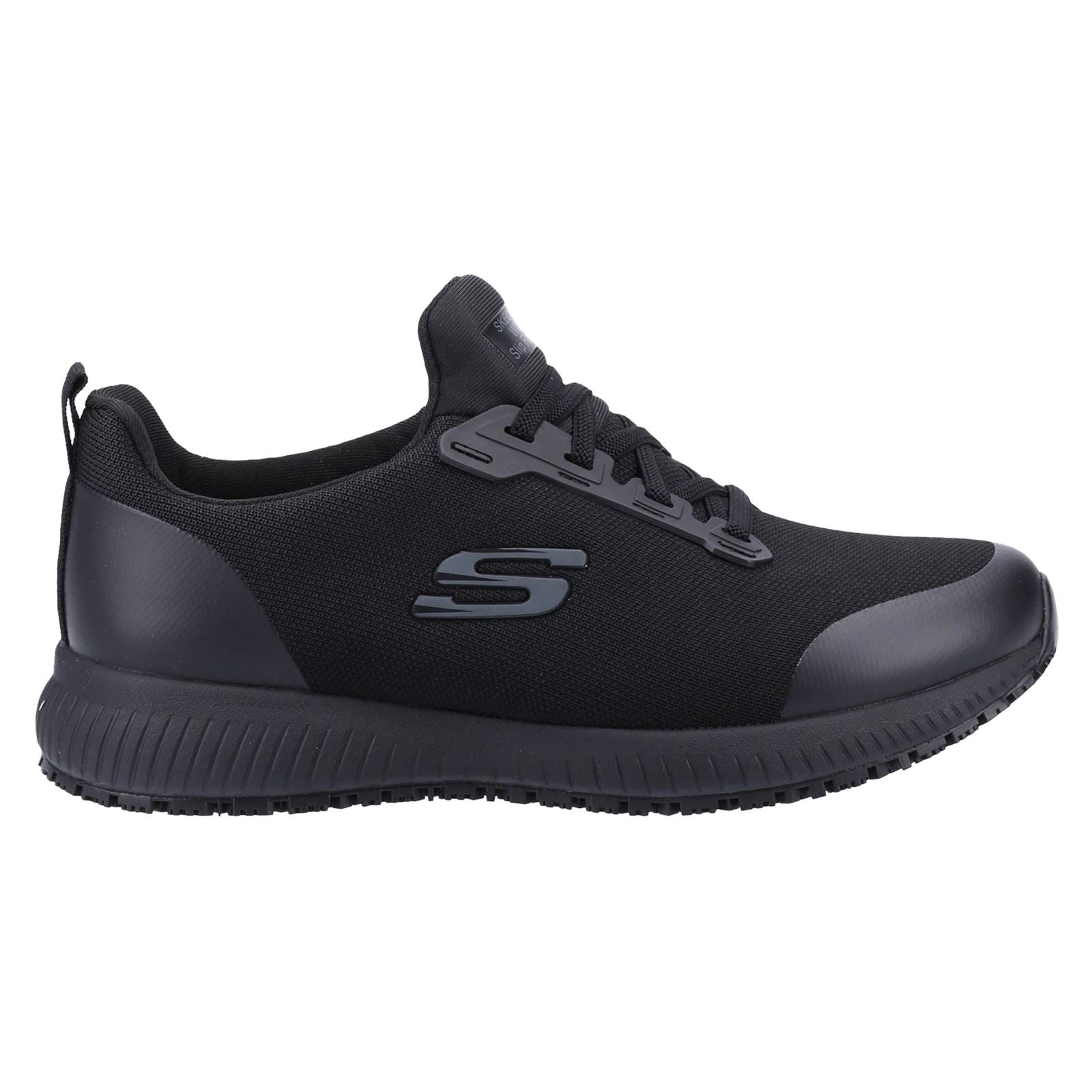 Skechers Workwear Squad Sr Wide Textil Damen Schwarze Sicherheits Sneakers