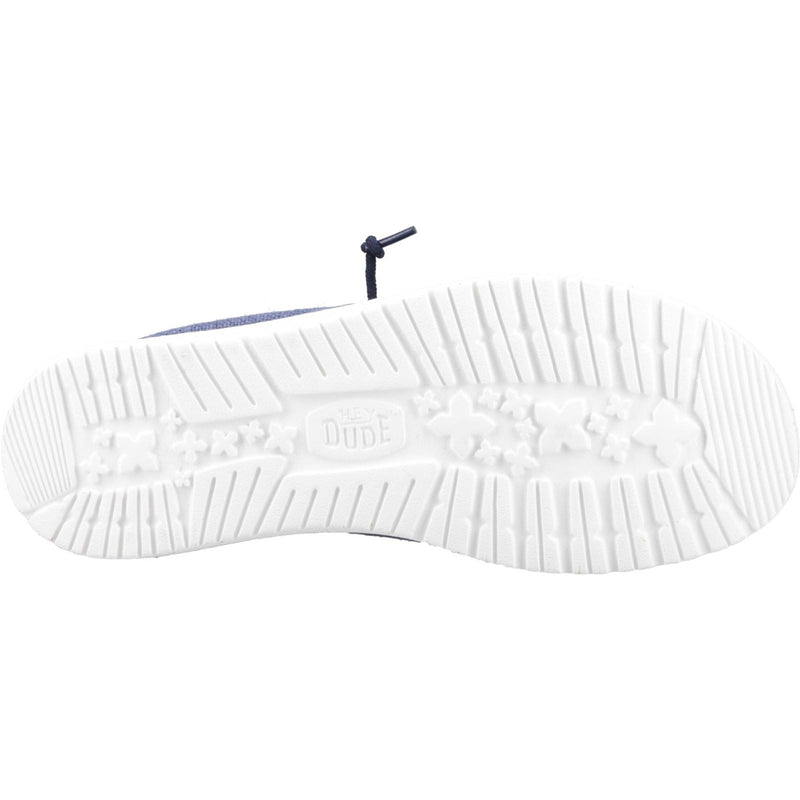 HEYDUDE Wally Palm Jute Jute Herren Navy Blazer/Chili Red Mokassin Schuhe