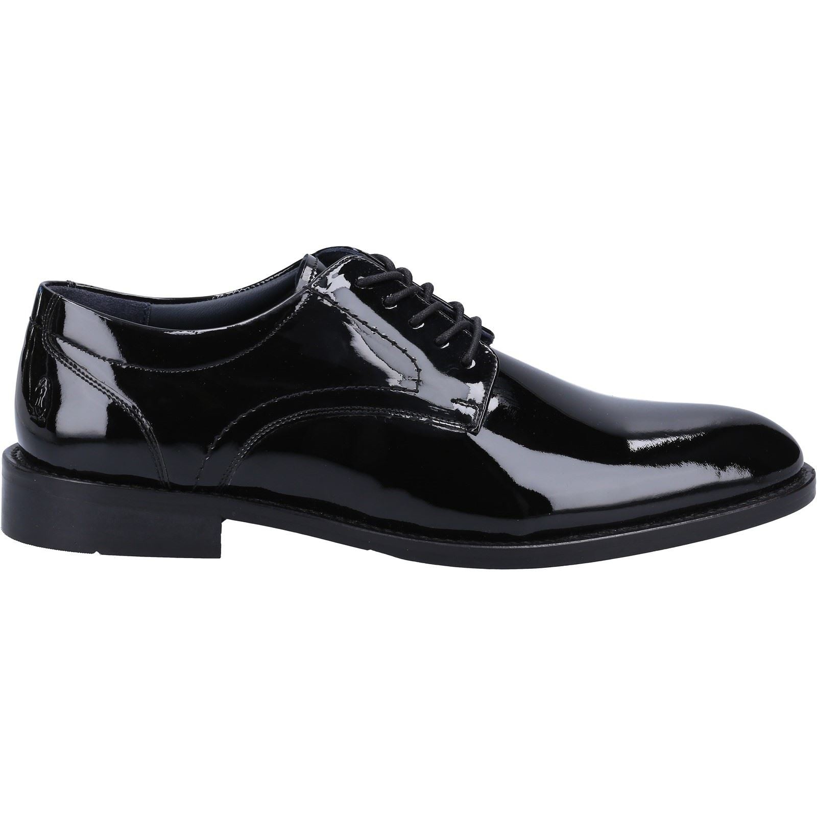 Hush Puppies Damien Lace Up Patent Herrenschuhe Aus Schwarzem Lackleder, Zum Schnüren