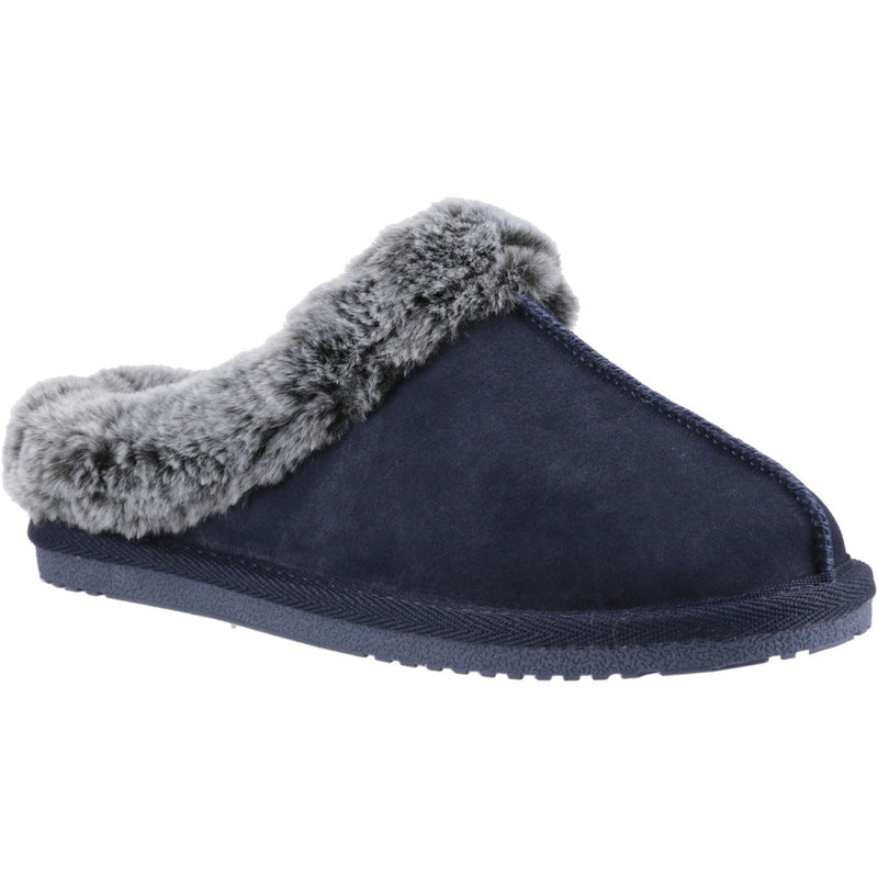 Hush Puppies Amara Damen Hausschuhe aus Wildleder in Dunkelblau