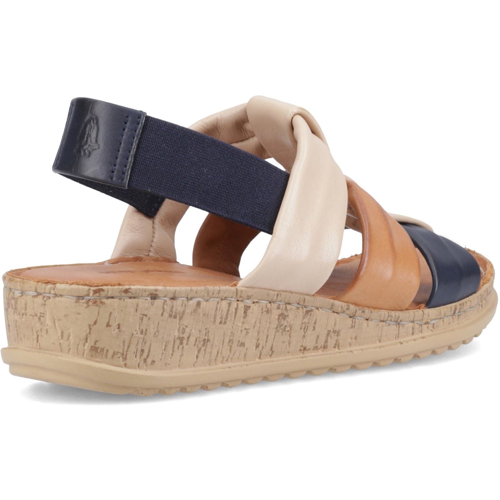 Hush Puppies Eden Gladiator Leder Damen Marine Mix Sandalen