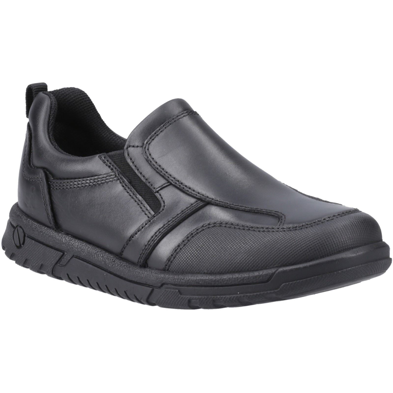 Hush Puppies Sergio Lederslipper In Schwarz Für Jungen