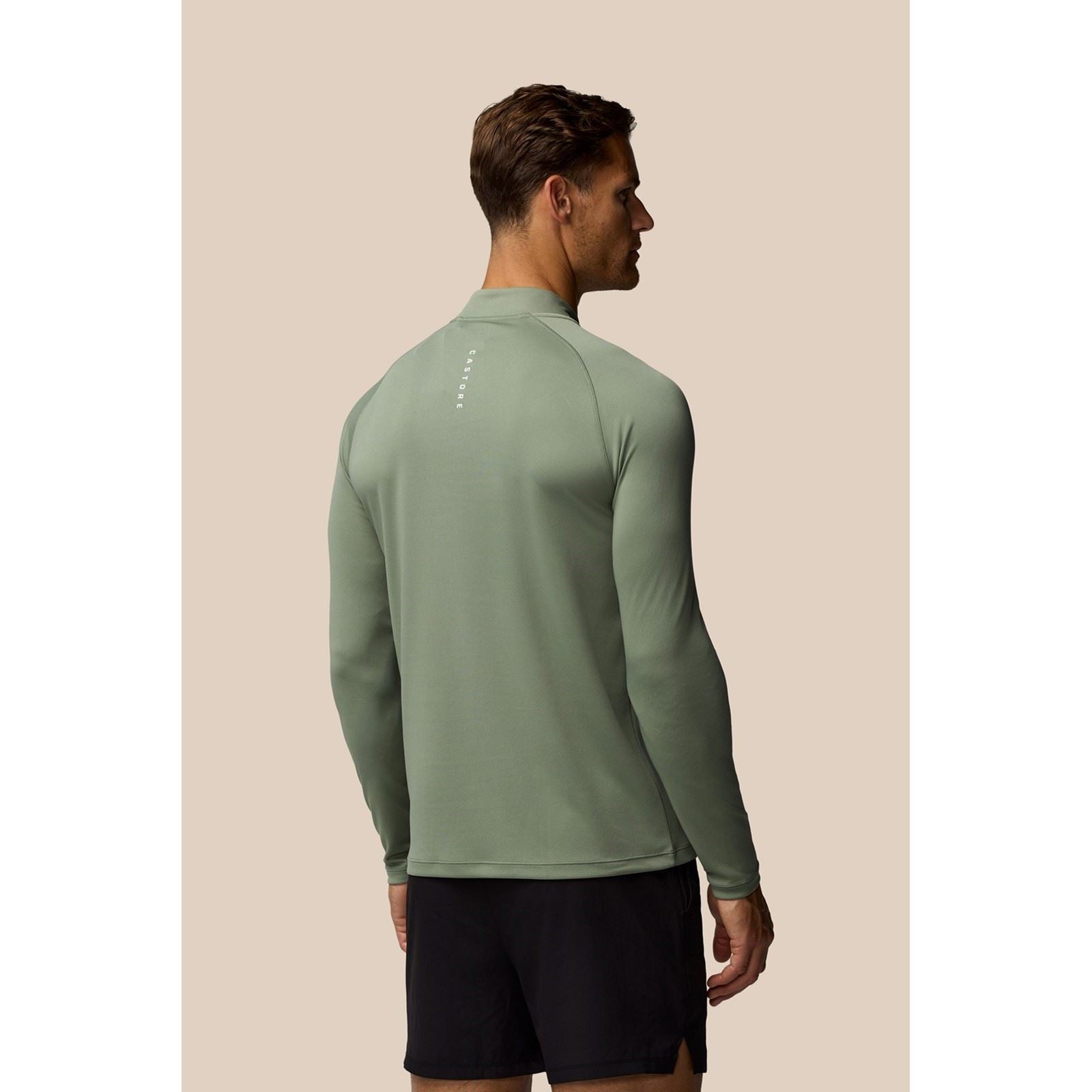 Castore Adapt Training 1/4 Zip Top Polyester Herren Blaue Sport-T-Shirts