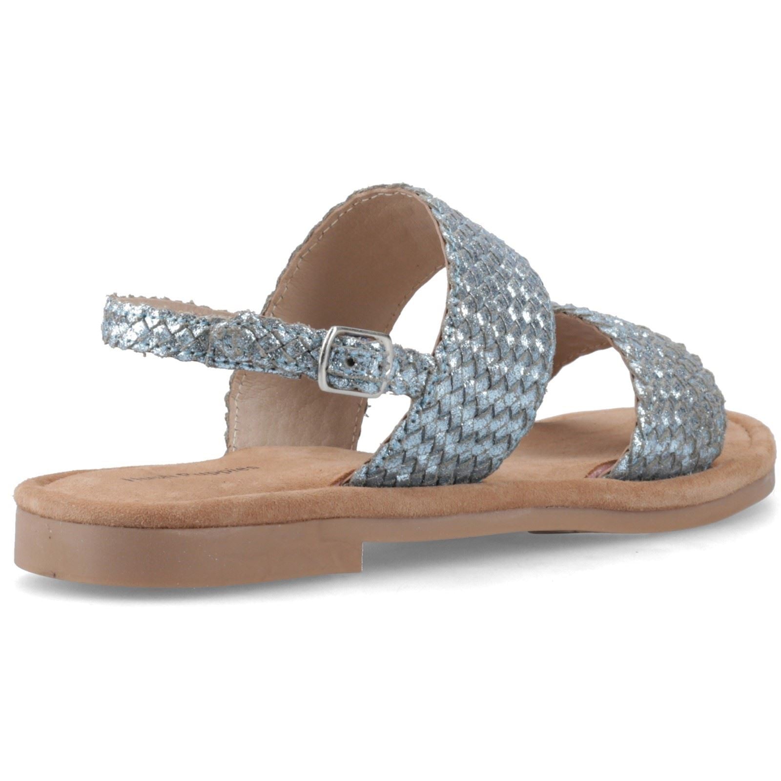 Hush Puppies Helene Sandal Leder Damen Blaue Sandalen