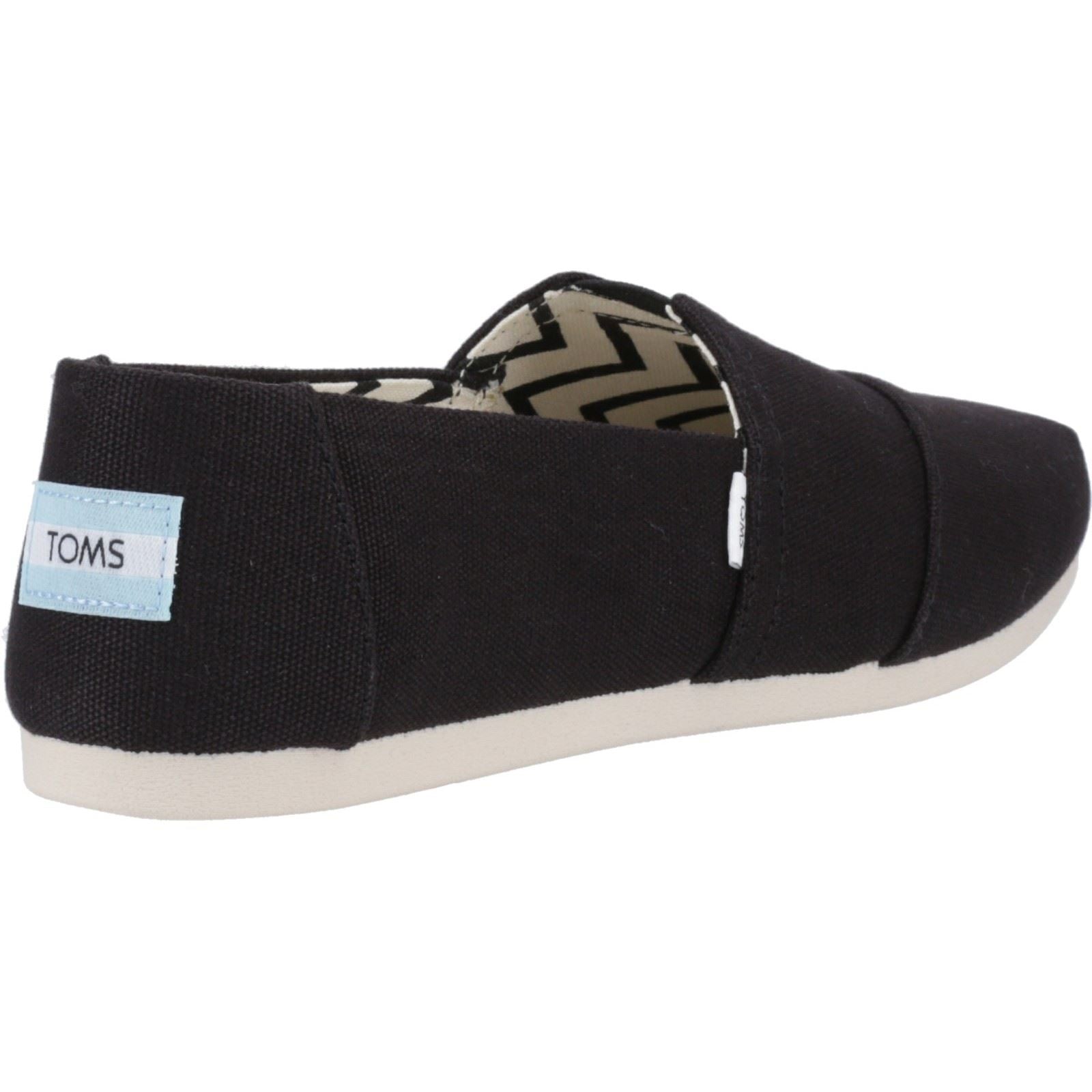 TOMS Alpargata 100% Baumwolle Damen-Schwarze Farbespadrilles
