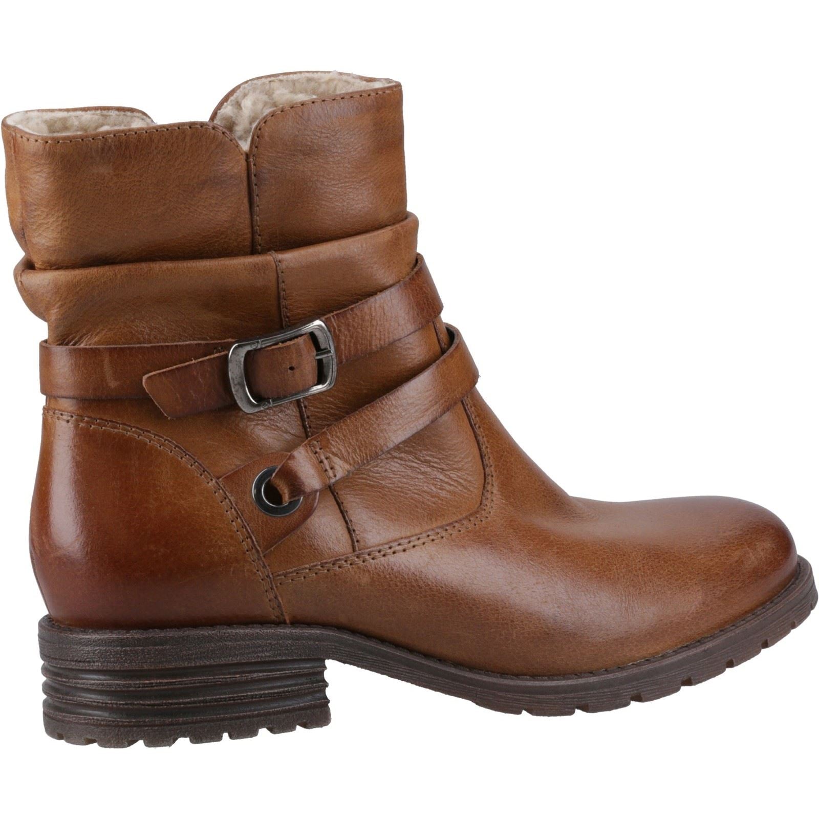 Hush Puppies Piper Leder Damen Tan Stiefel