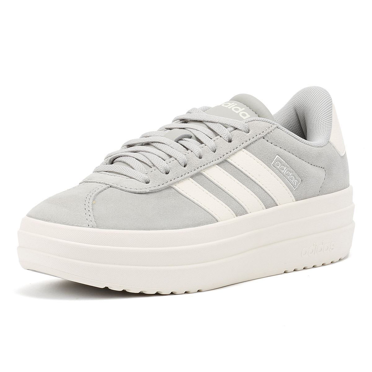 Adidas VL Court Bold Damen Sneaker Aus Grauem Leder