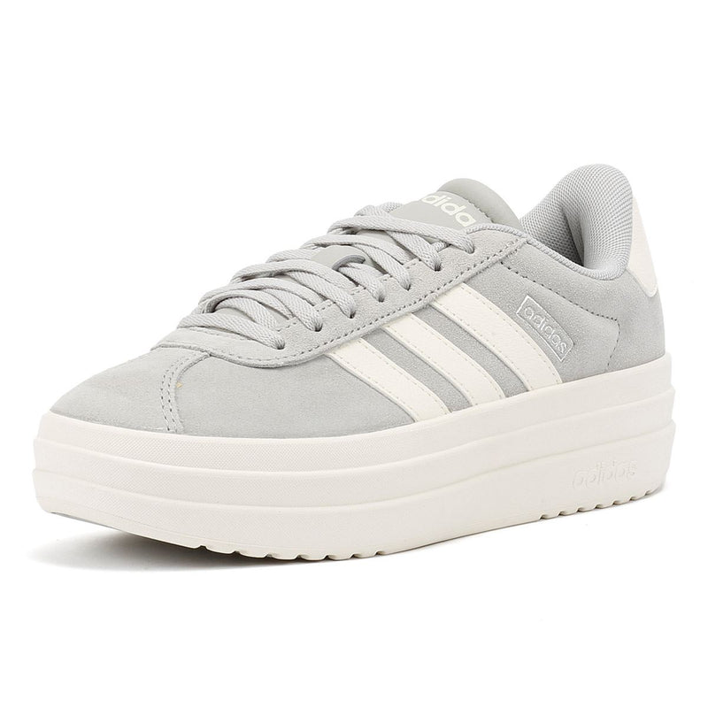 Adidas VL Court Bold Damen Sneaker Aus Grauem Leder