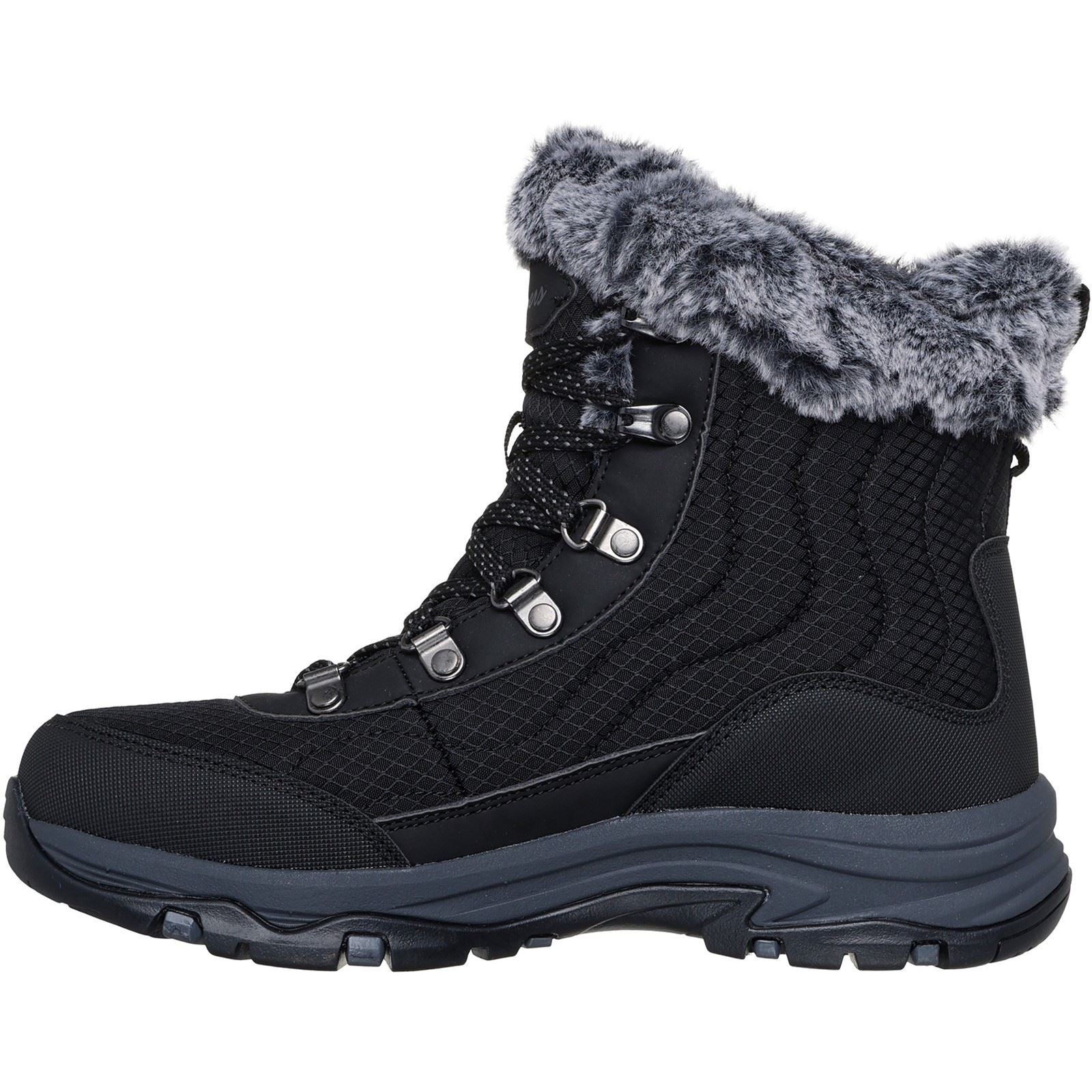 Skechers Trego Stormie Damen Schwarze Farbe Winter Stiefeletten