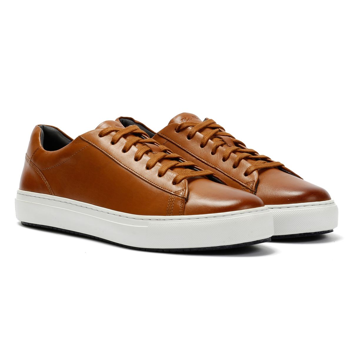 Ben Sherman Ace Cupsole Leder Herren Braune Sneaker